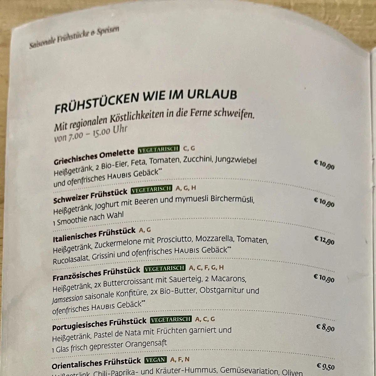 Speisekarte photo 6