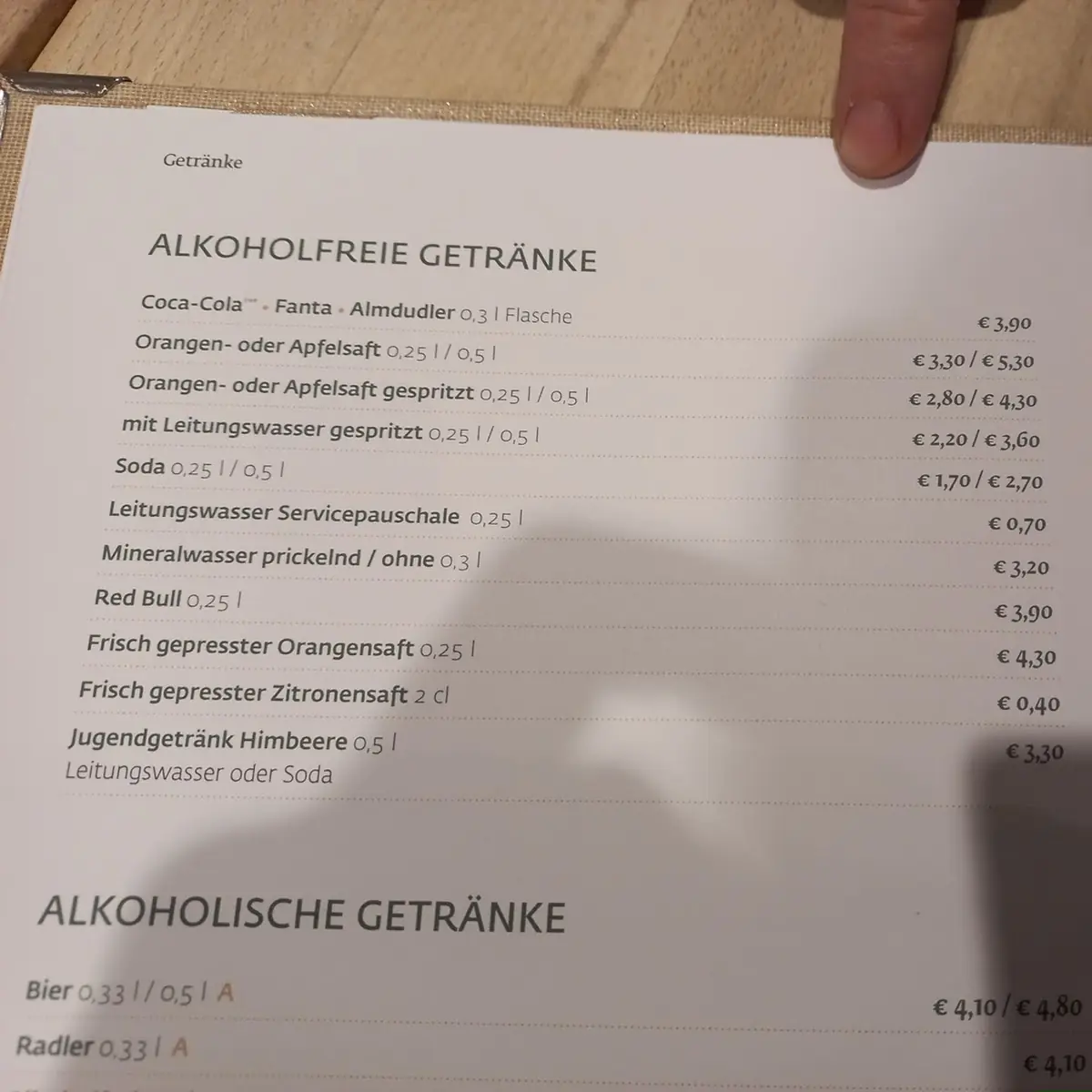 Speisekarte photo 9