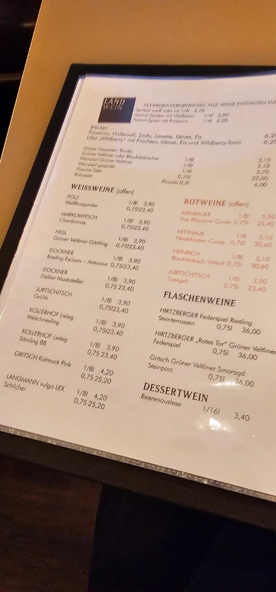 Speisekarte photo 2