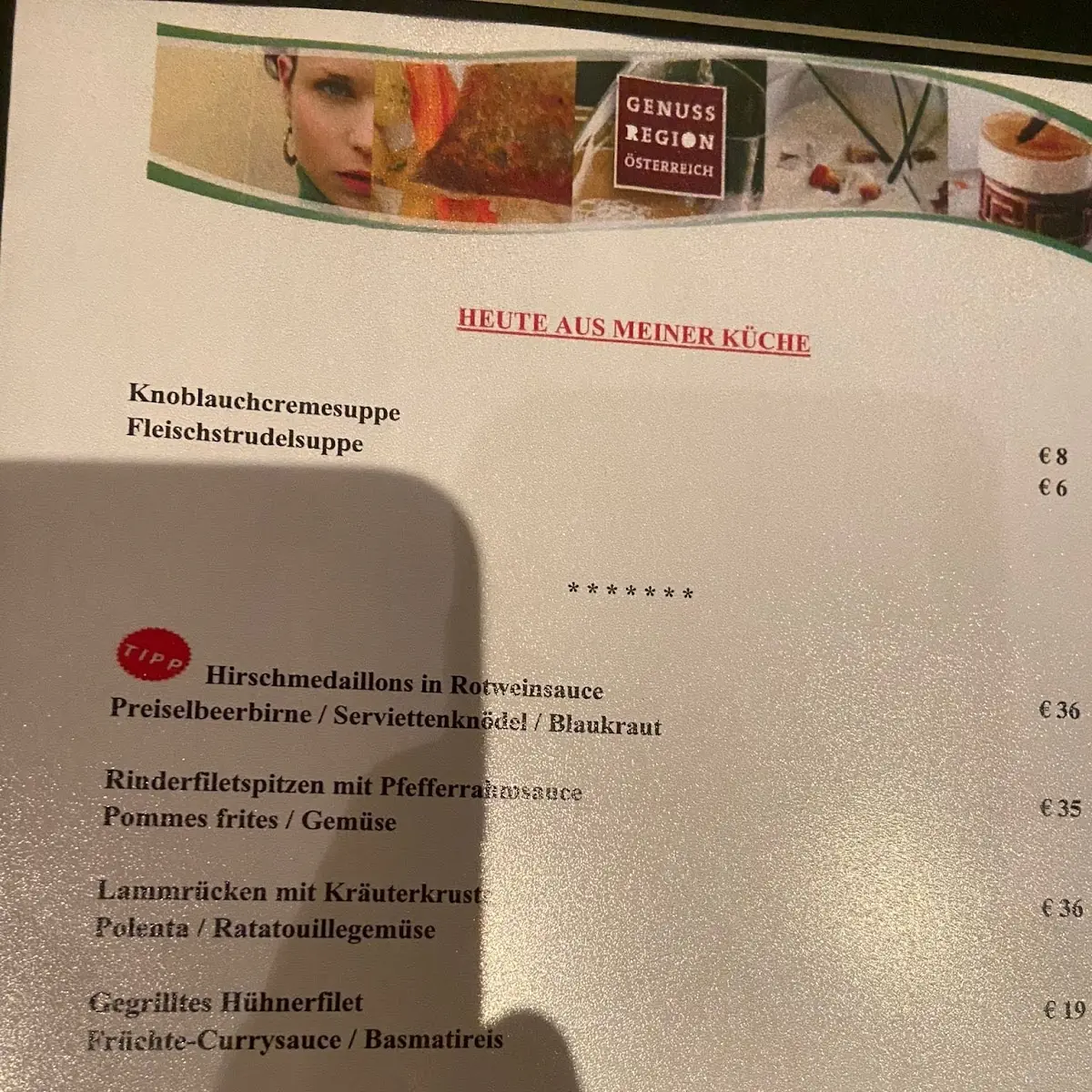Speisekarte photo 4