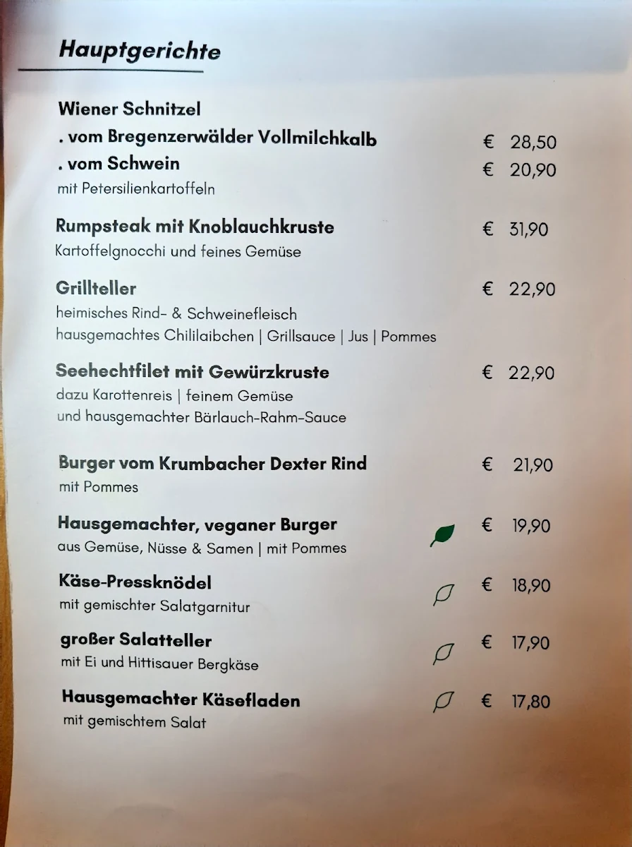 Speisekarte photo 1
