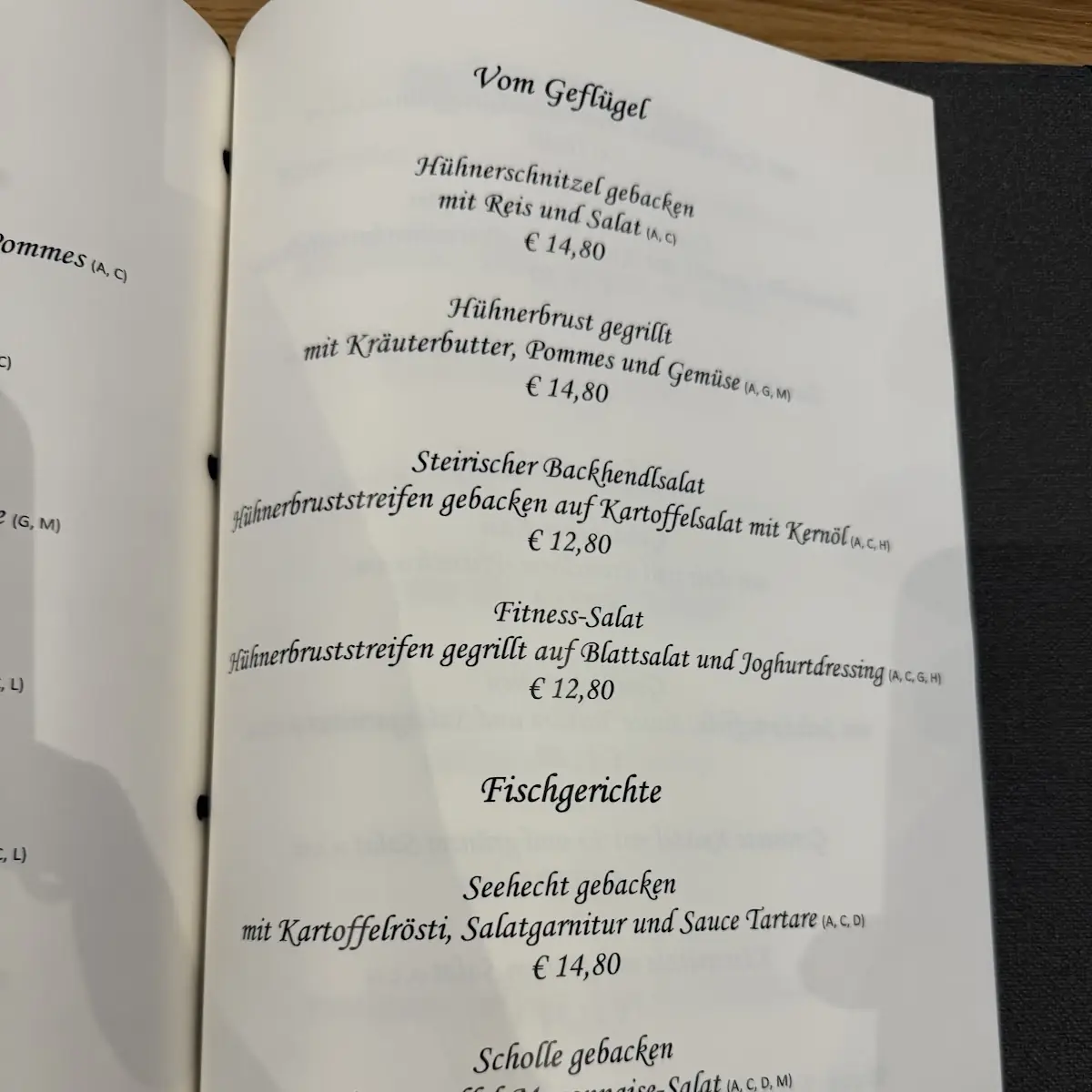 Speisekarte photo 3