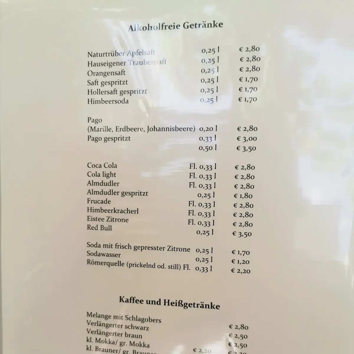 Speisekarte photo 5