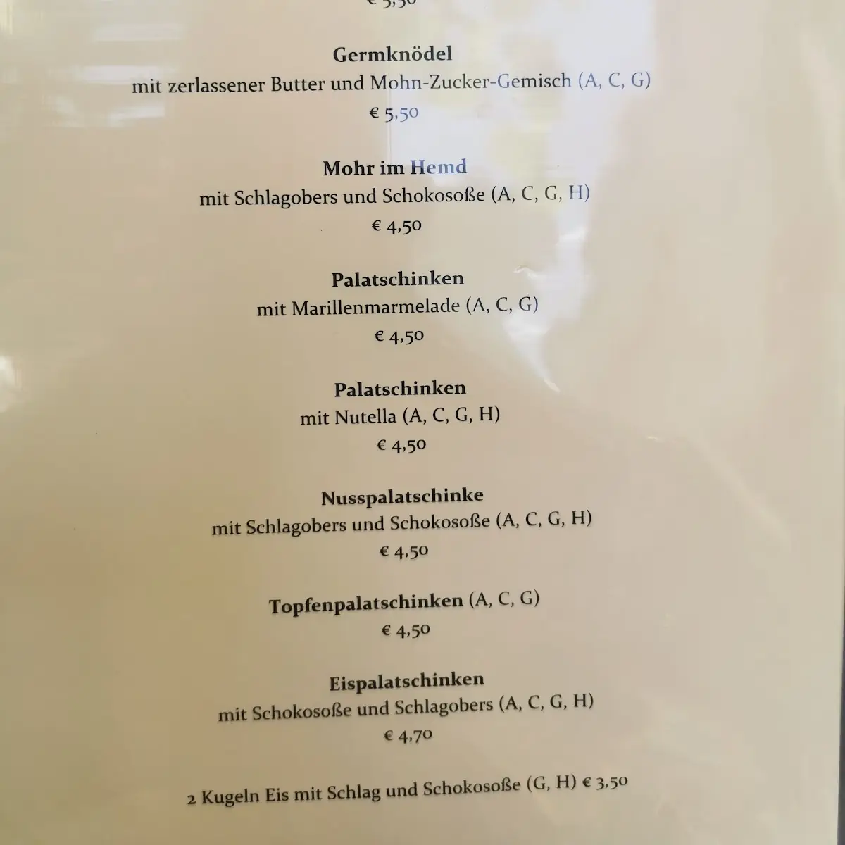 Speisekarte photo 7
