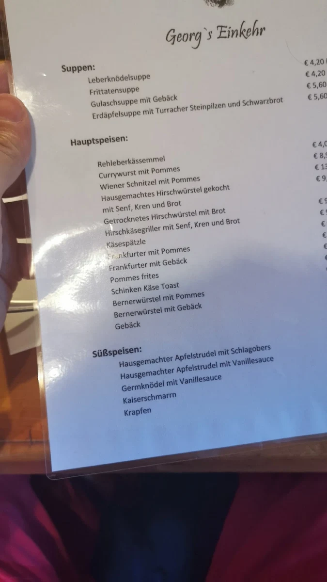 Speisekarte photo 1