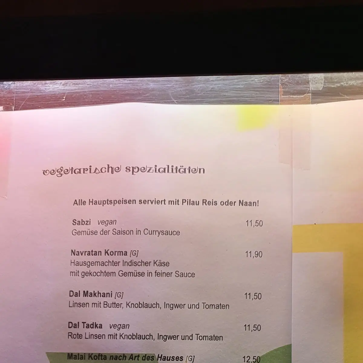 Speisekarte photo 10