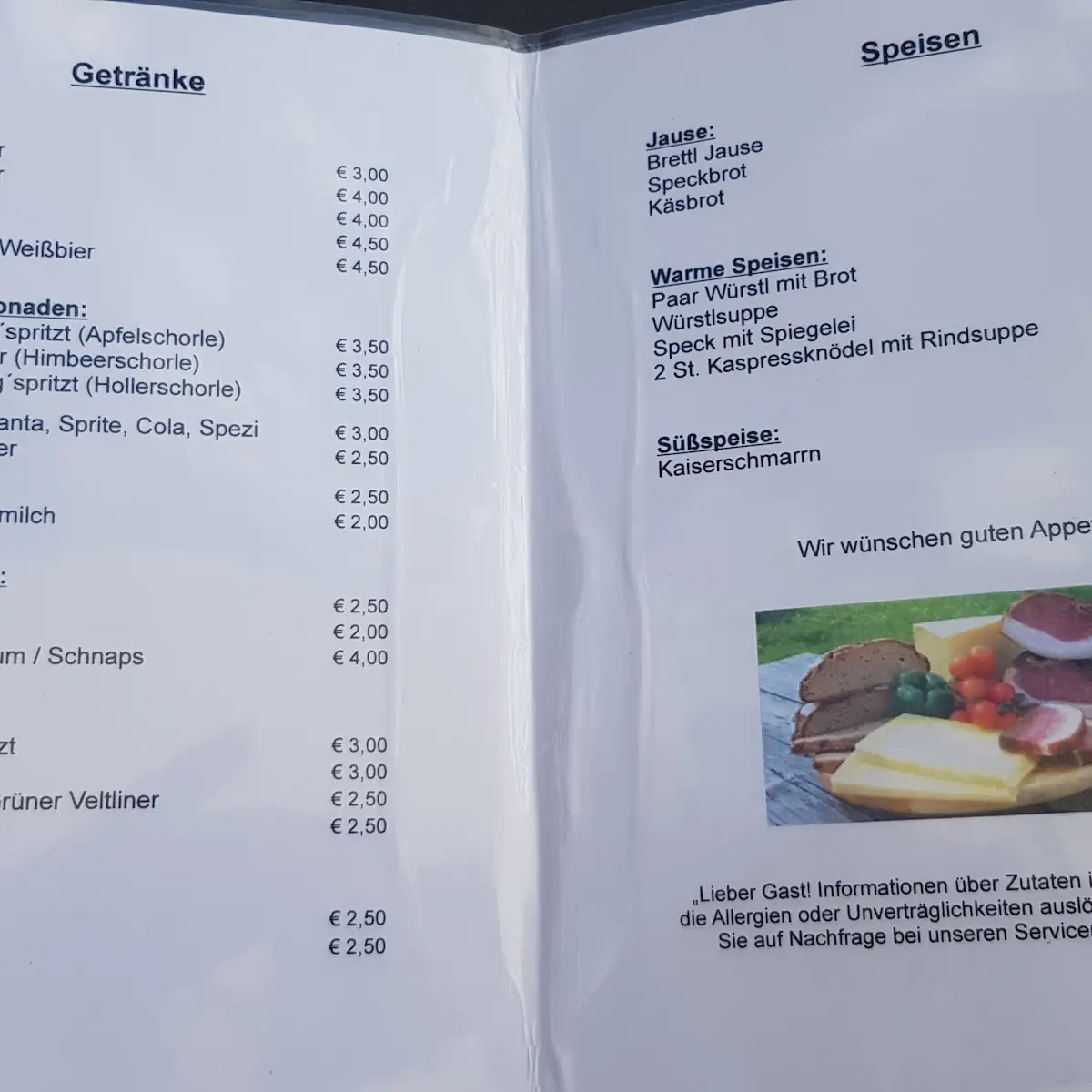 Speisekarte photo 5