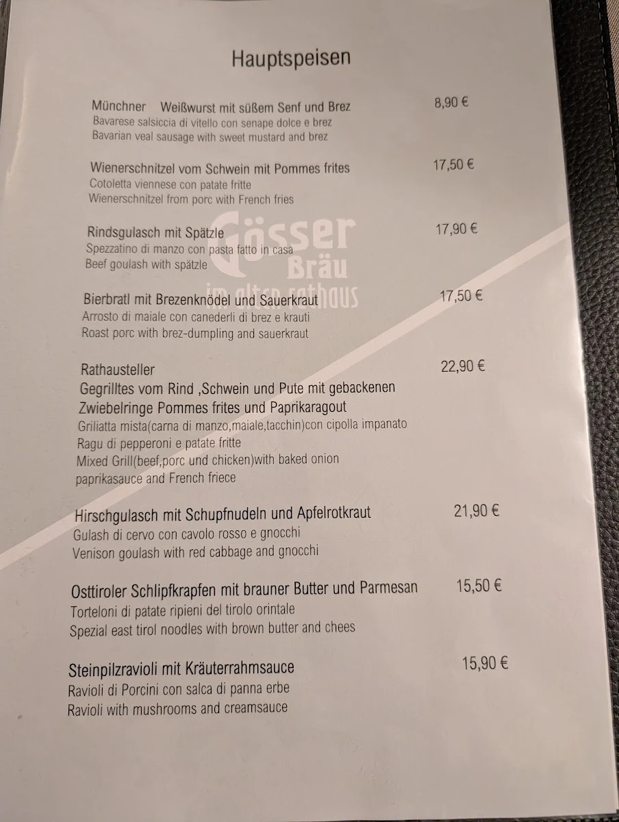 Speisekarte photo 1
