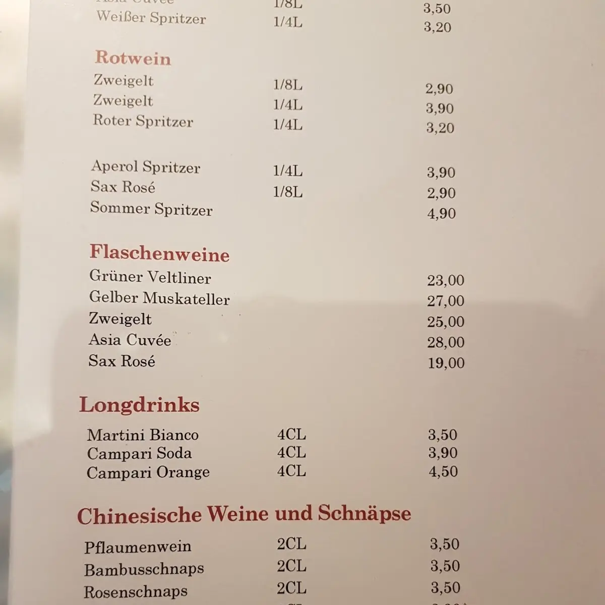 Speisekarte photo 9