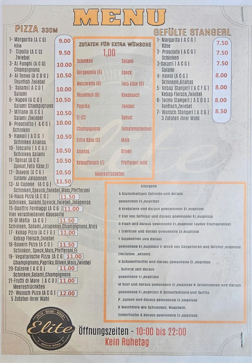 Speisekarte photo 2