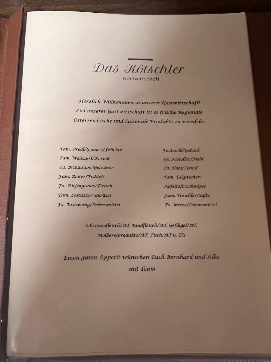 Speisekarte photo 1