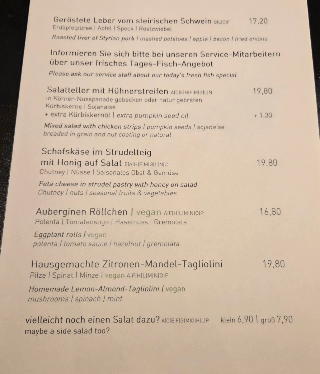 Speisekarte photo 1