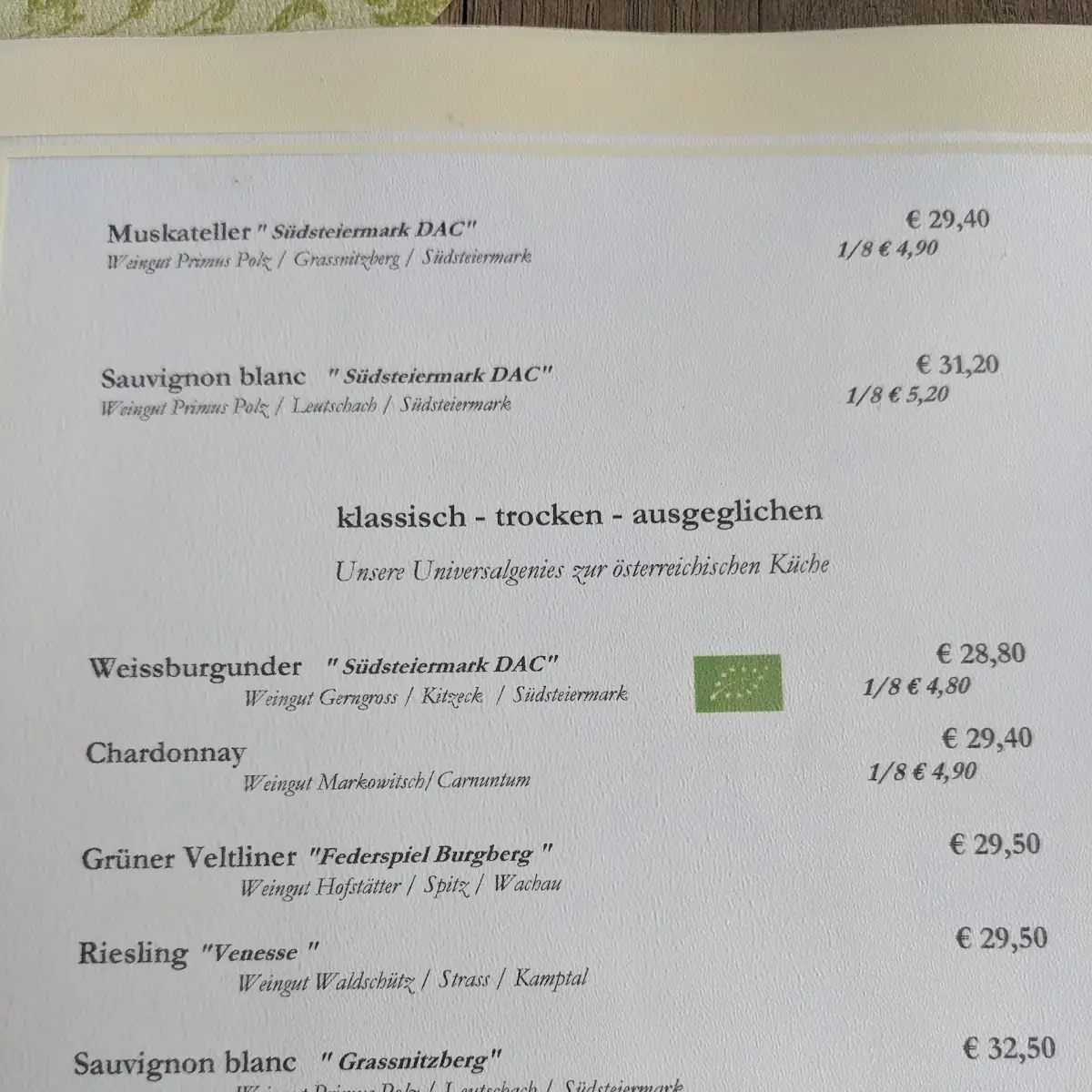 Speisekarte photo 10
