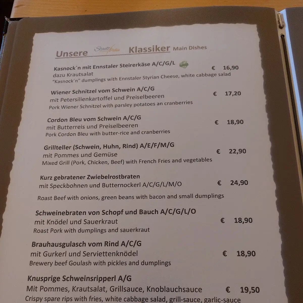 Speisekarte photo 9
