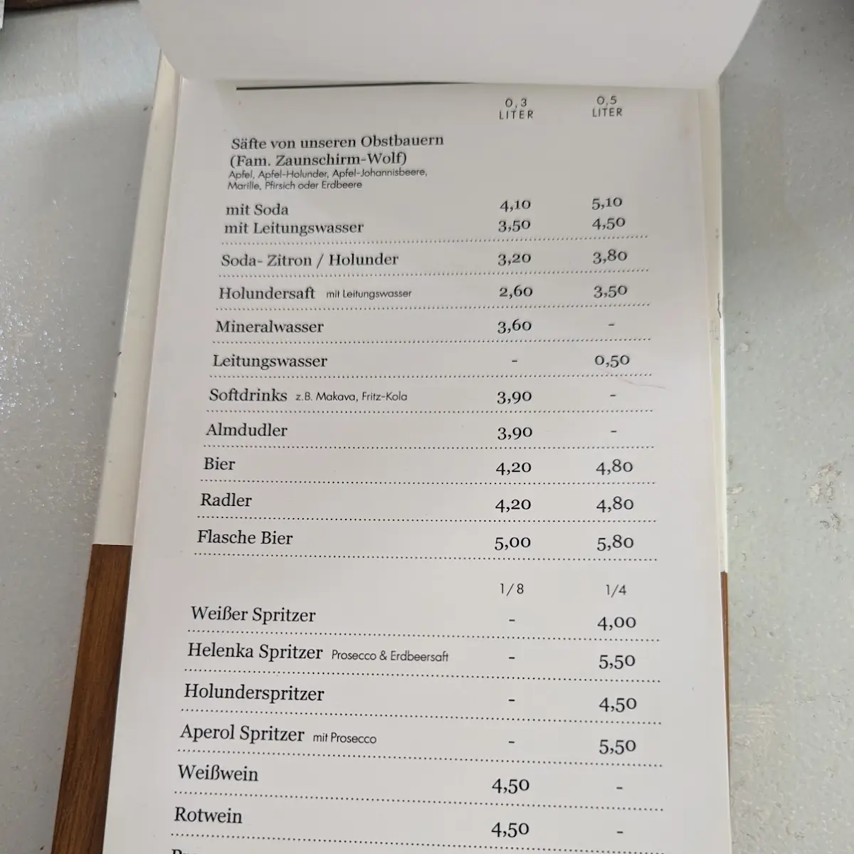 Speisekarte photo 6