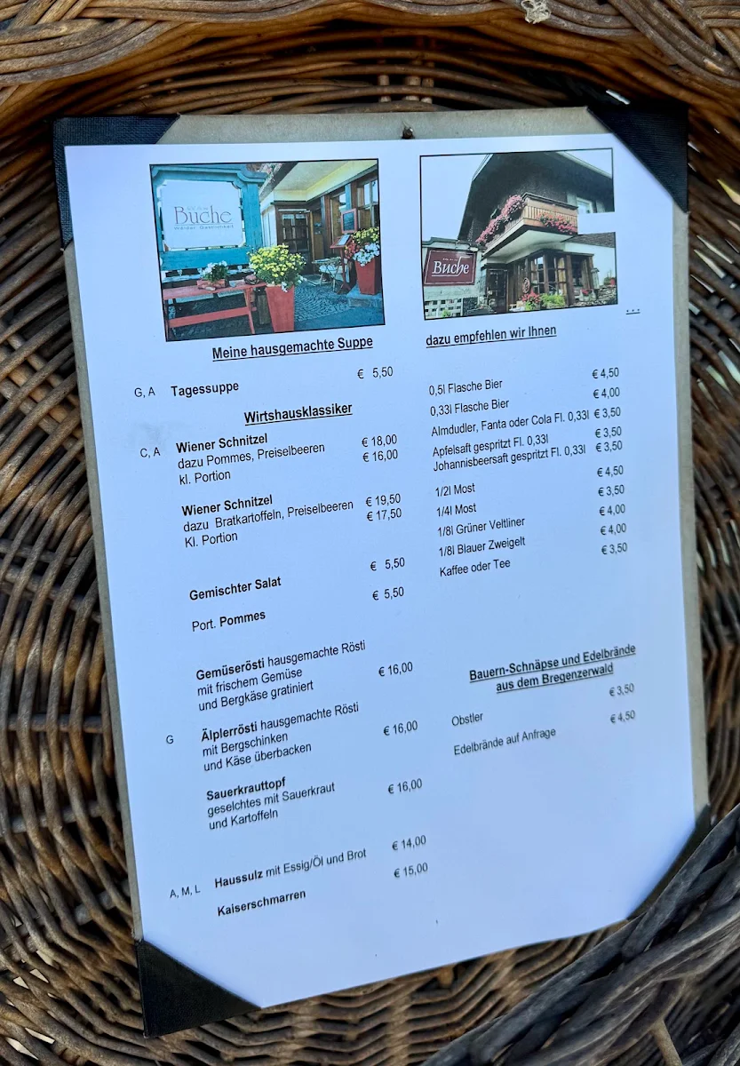 Speisekarte photo 2