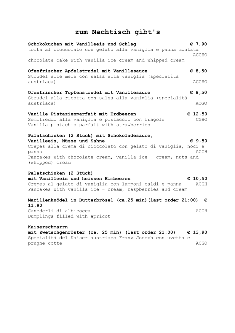 Speisekarte photo 7