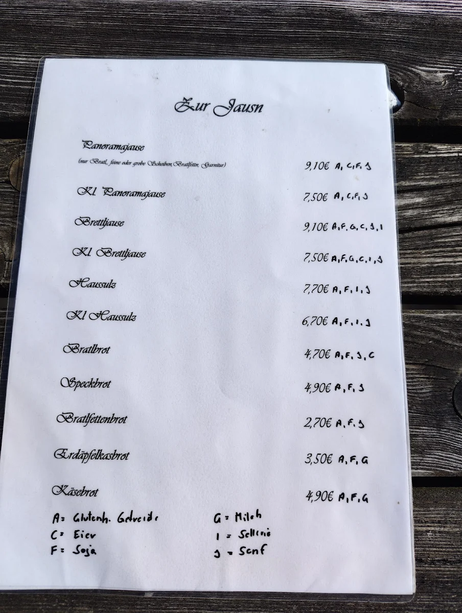 Speisekarte photo 2