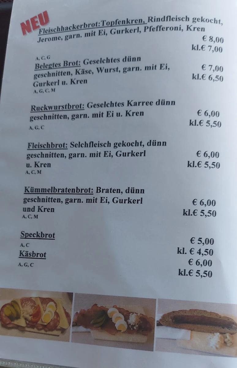 Speisekarte photo 1