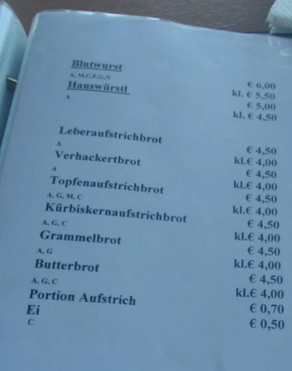 Speisekarte photo 6
