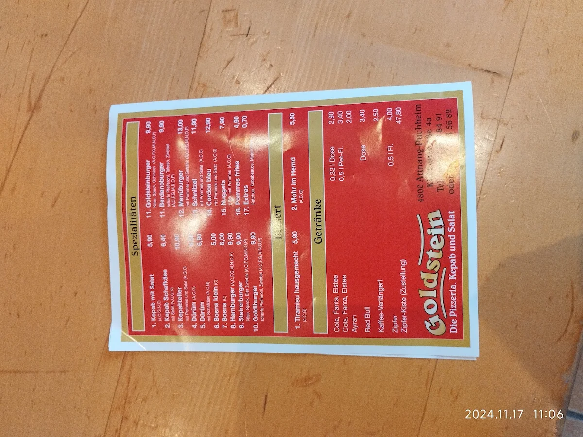 Speisekarte photo 2