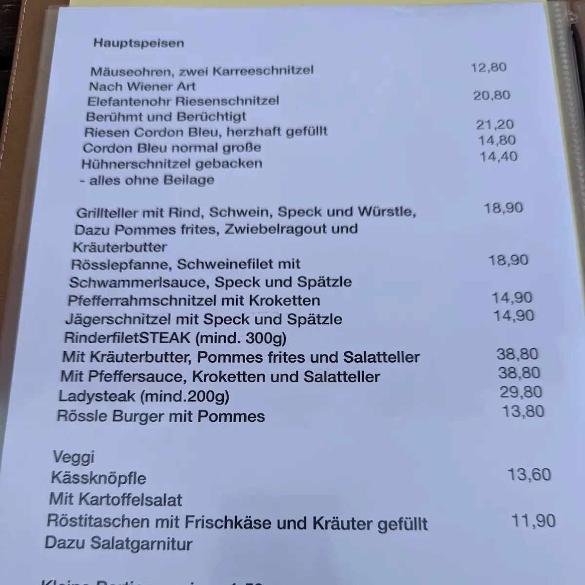 Speisekarte photo 4