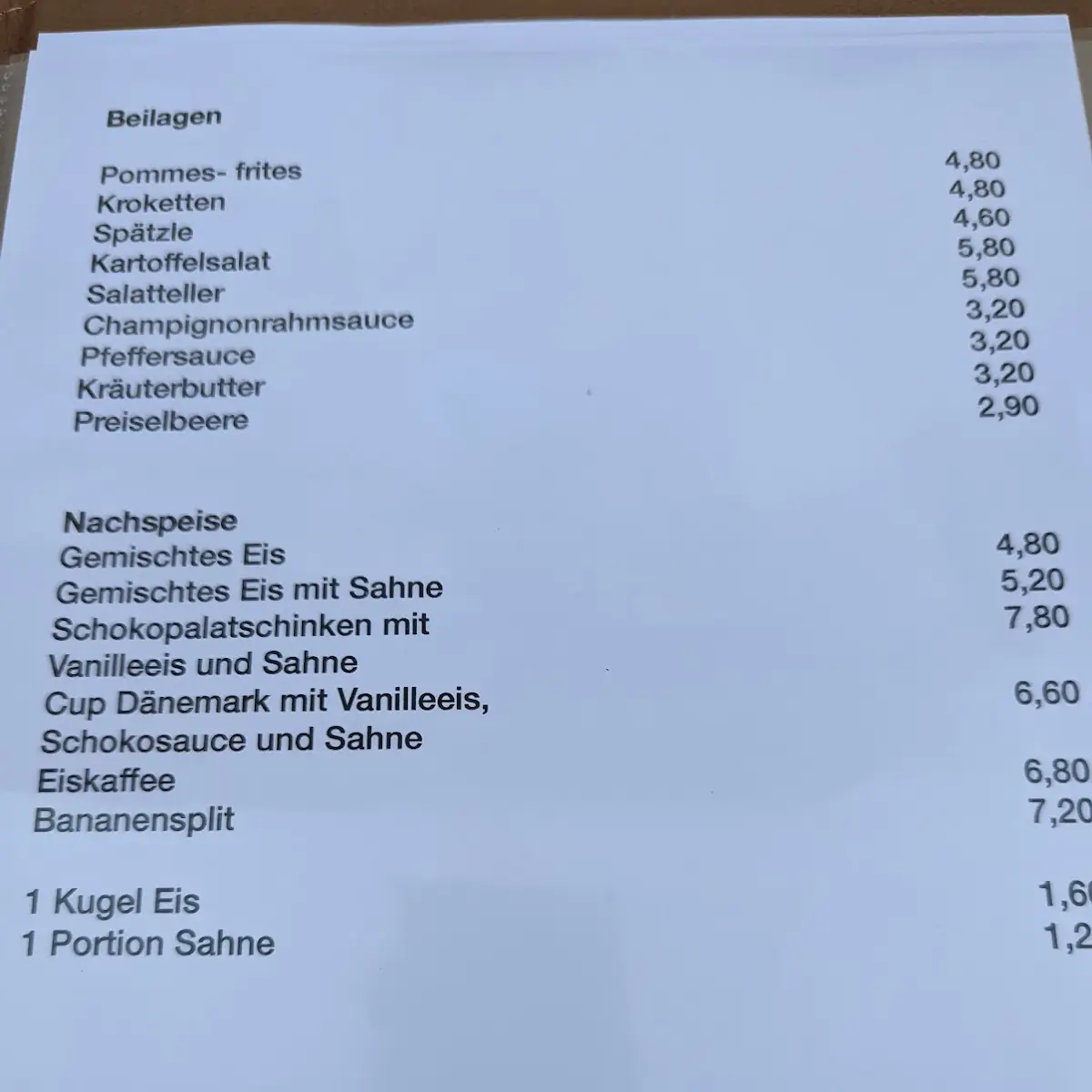 Speisekarte photo 6