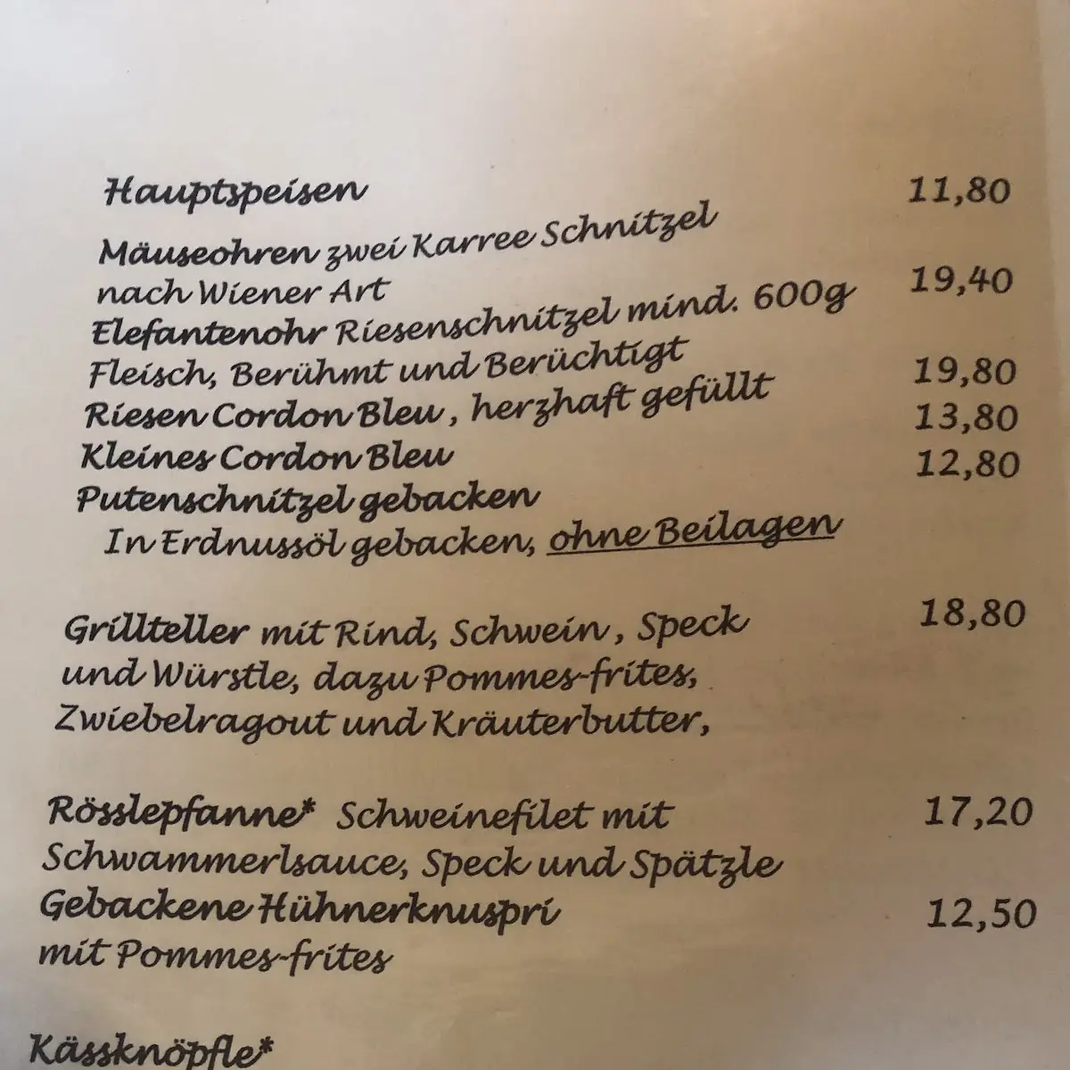 Speisekarte photo 8