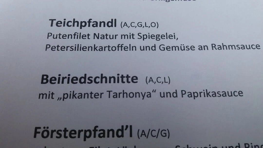 Speisekarte photo 2