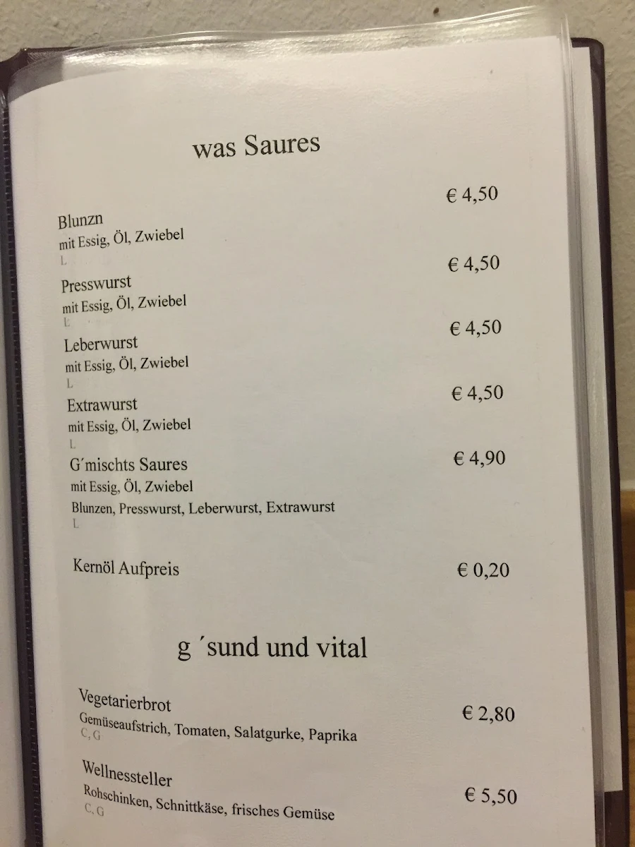 Speisekarte photo 3