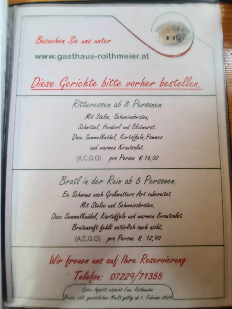 Speisekarte photo 1