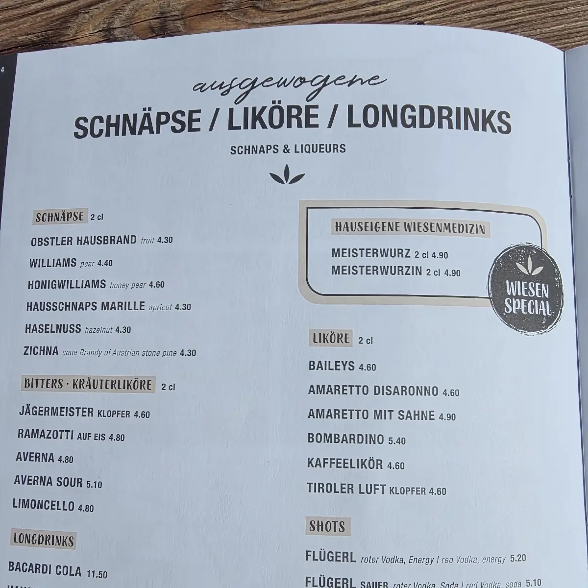 Speisekarte photo 2