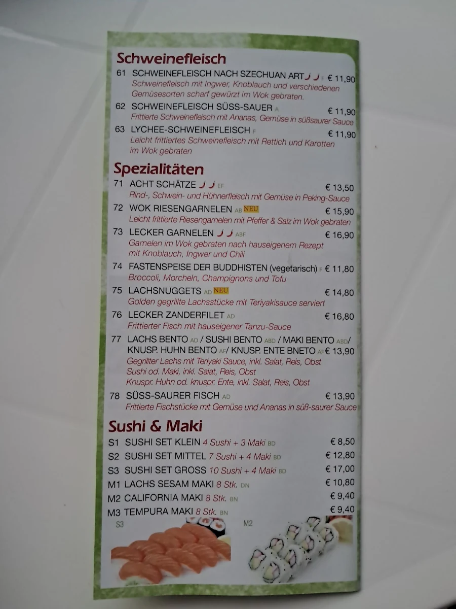 Speisekarte photo 1