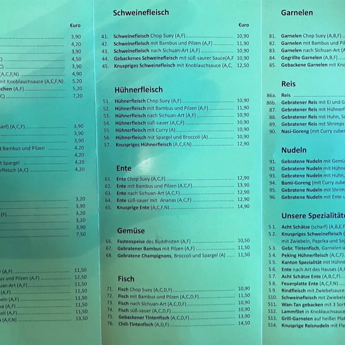 Speisekarte photo 2