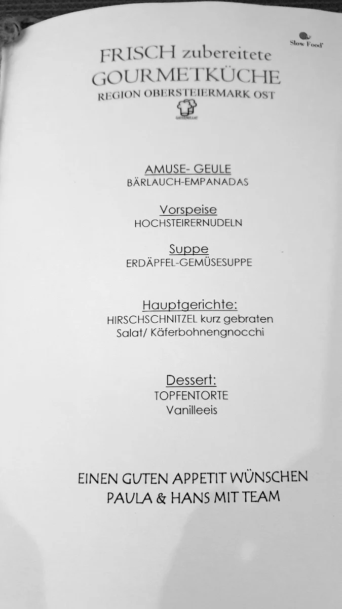 Speisekarte photo 1