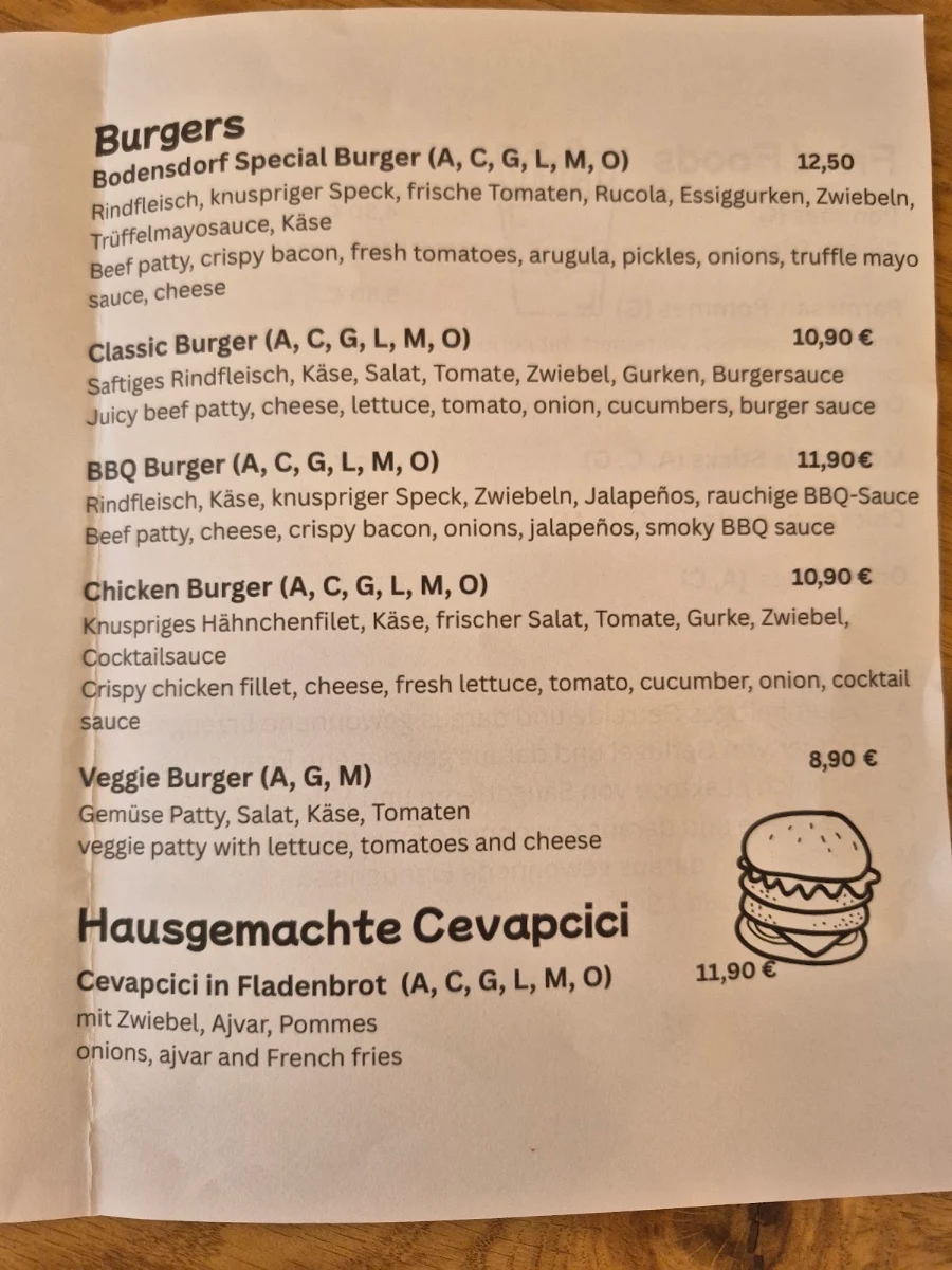 Speisekarte photo 3