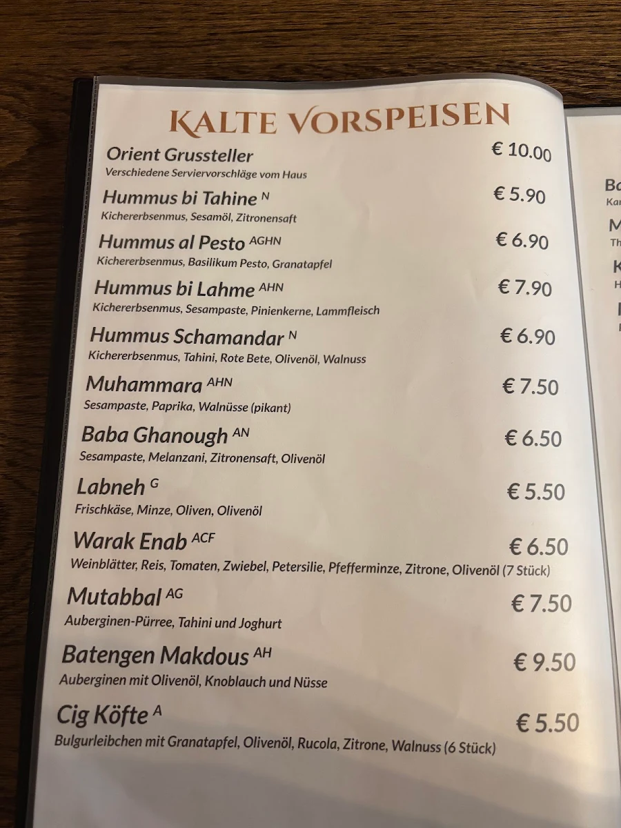 Speisekarte photo 5