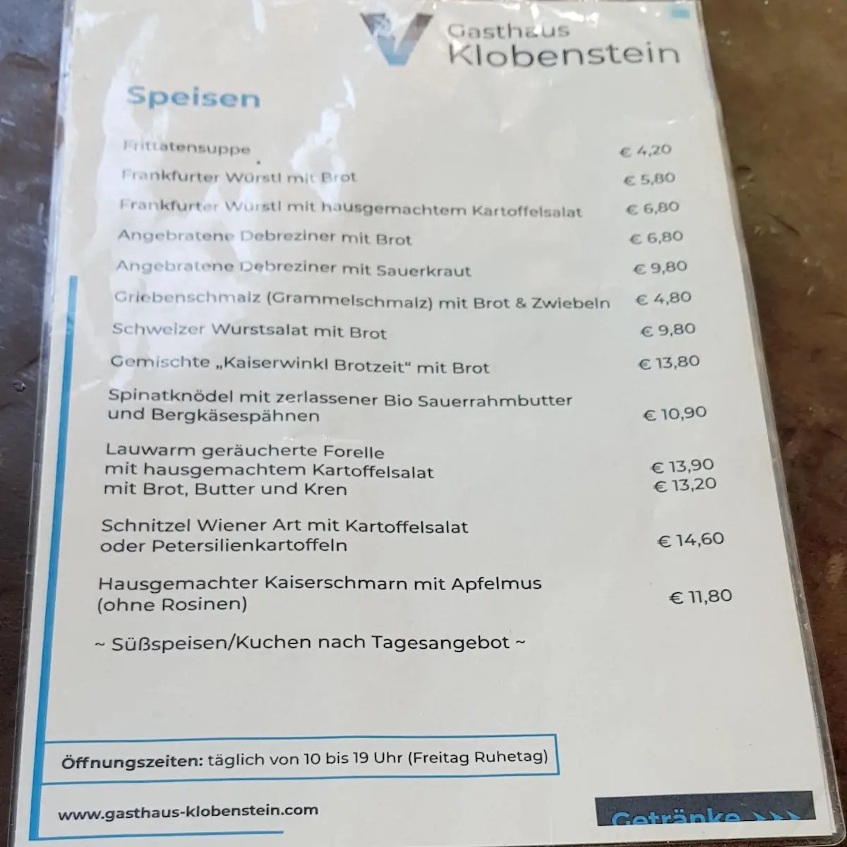 Speisekarte photo 9