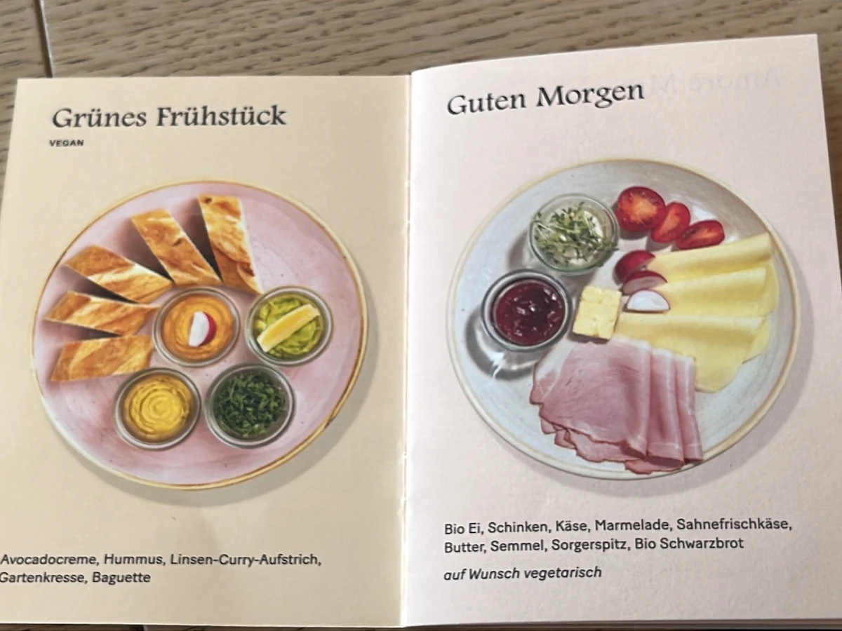 Speisekarte, Bäckerei Sorger