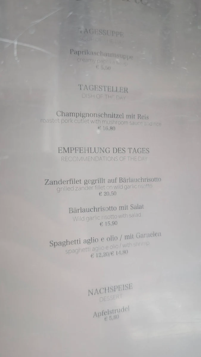 Speisekarte photo 2