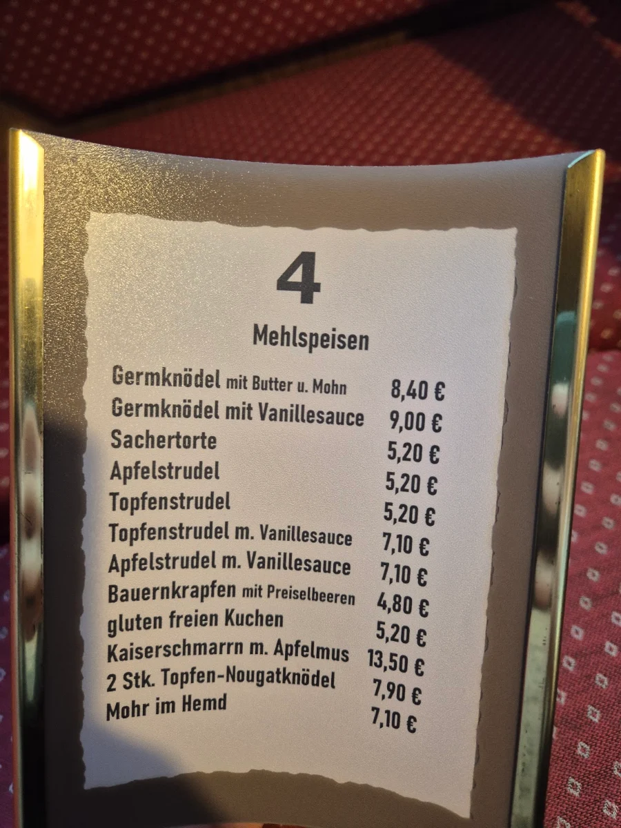 Speisekarte photo 2