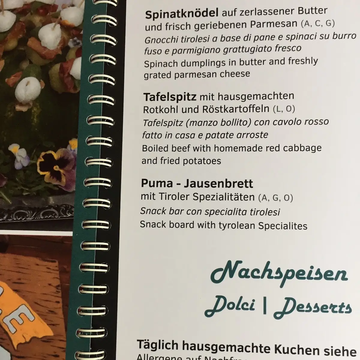 Speisekarte photo 4