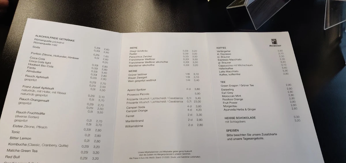 Speisekarte photo 1