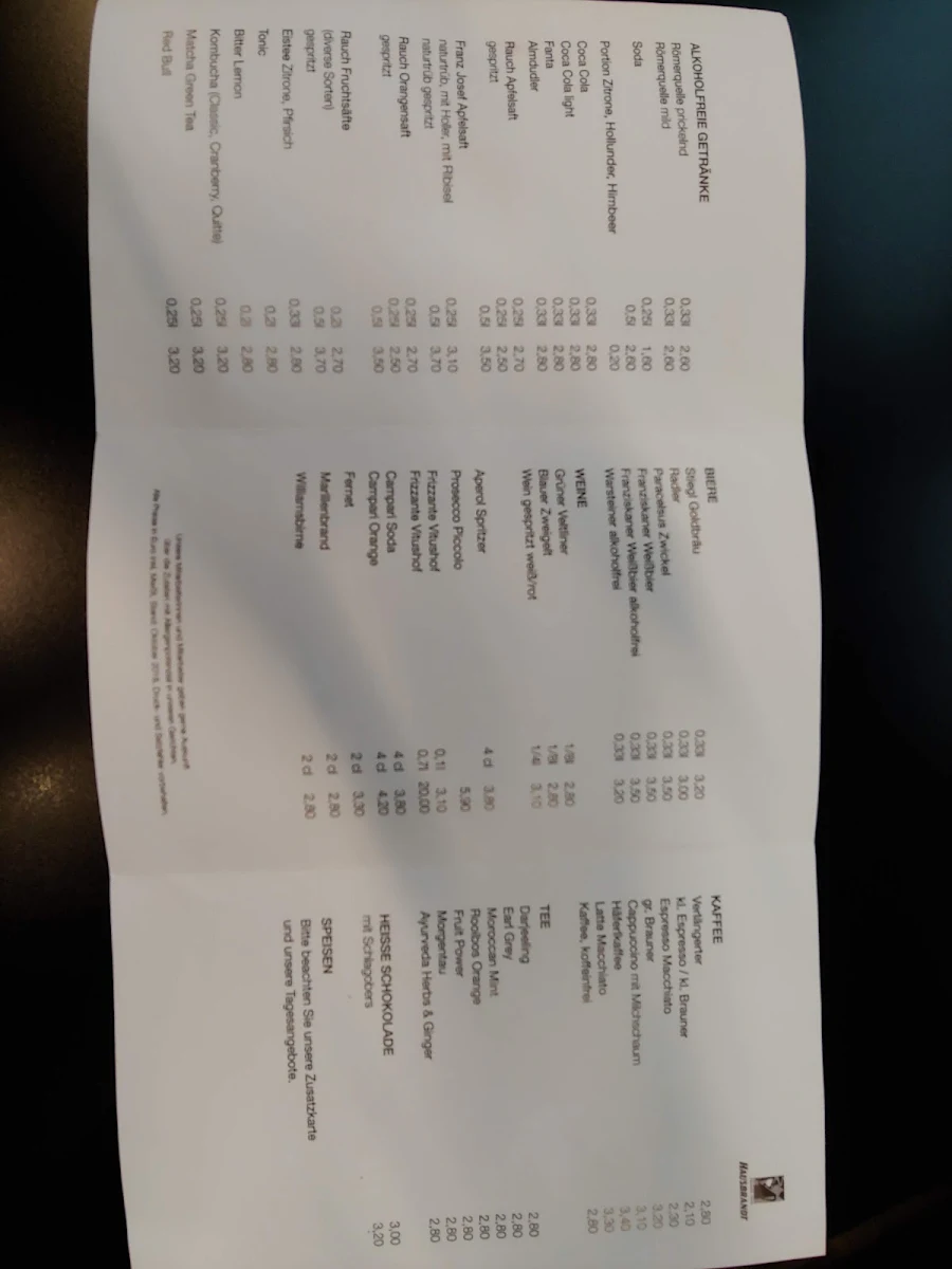 Speisekarte photo 3