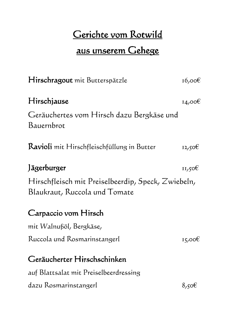 Speisekarte photo 3