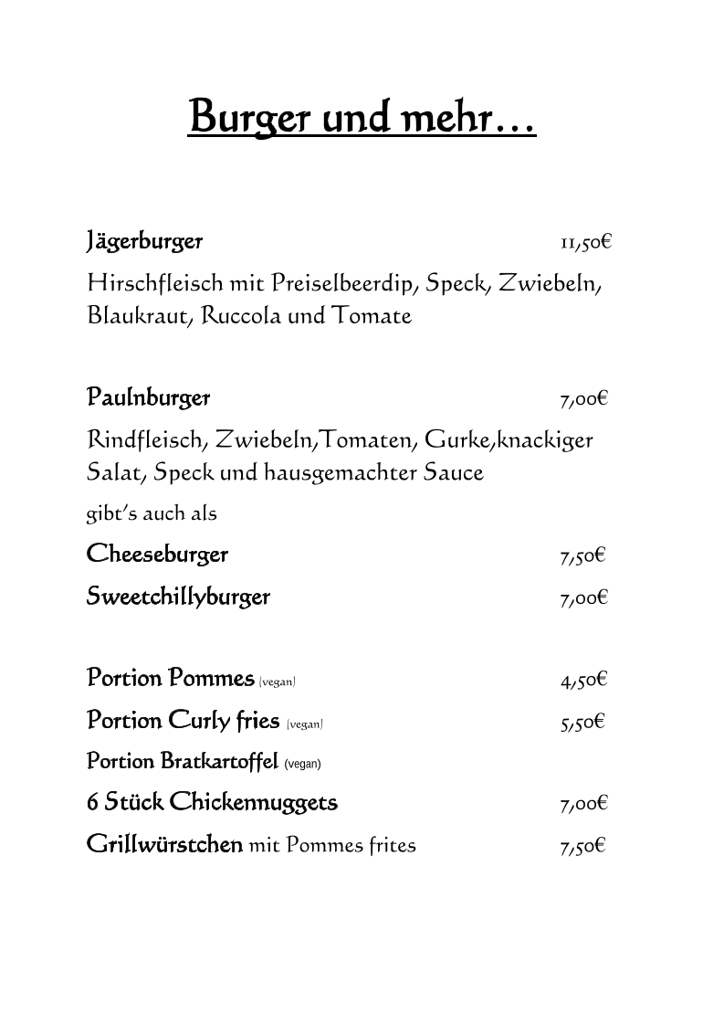 Speisekarte photo 4