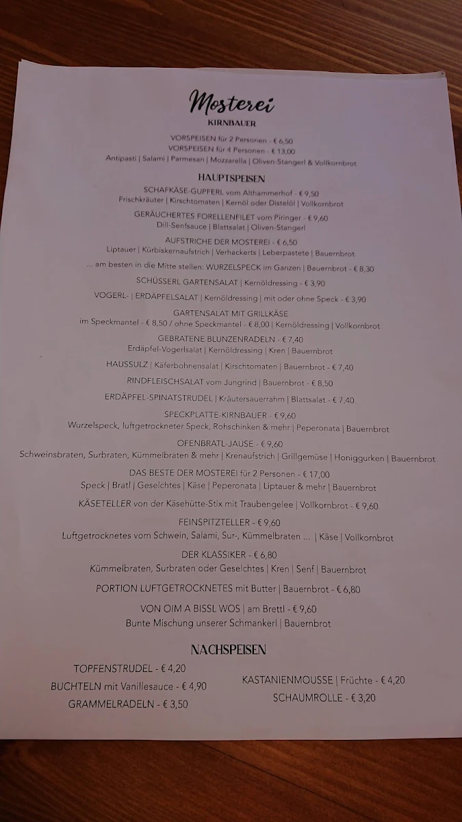 Speisekarte photo 1