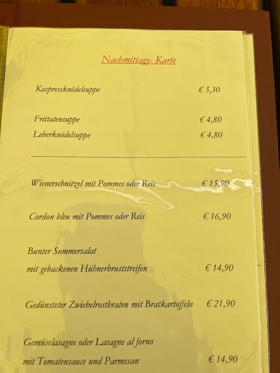 Speisekarte photo 2