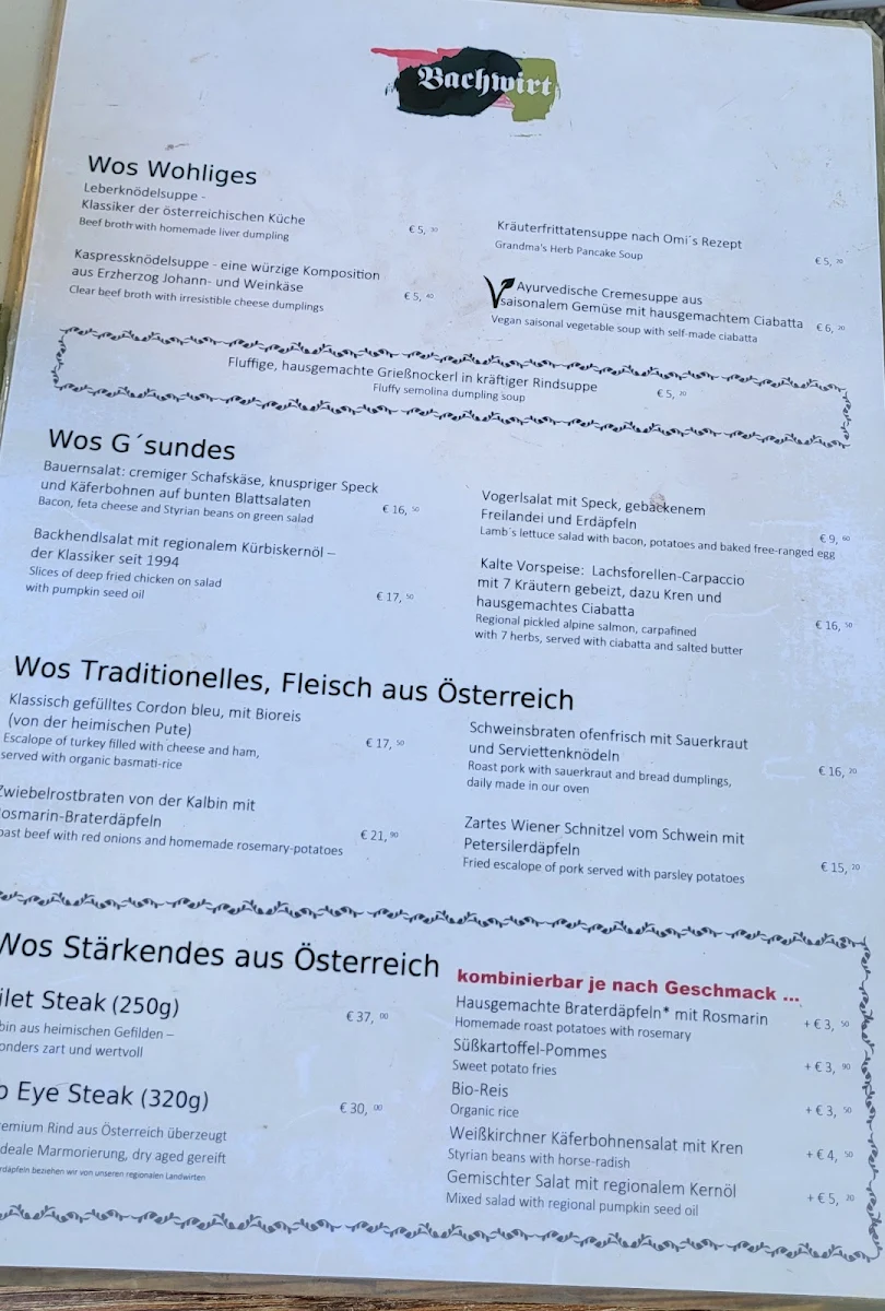 Speisekarte photo 3