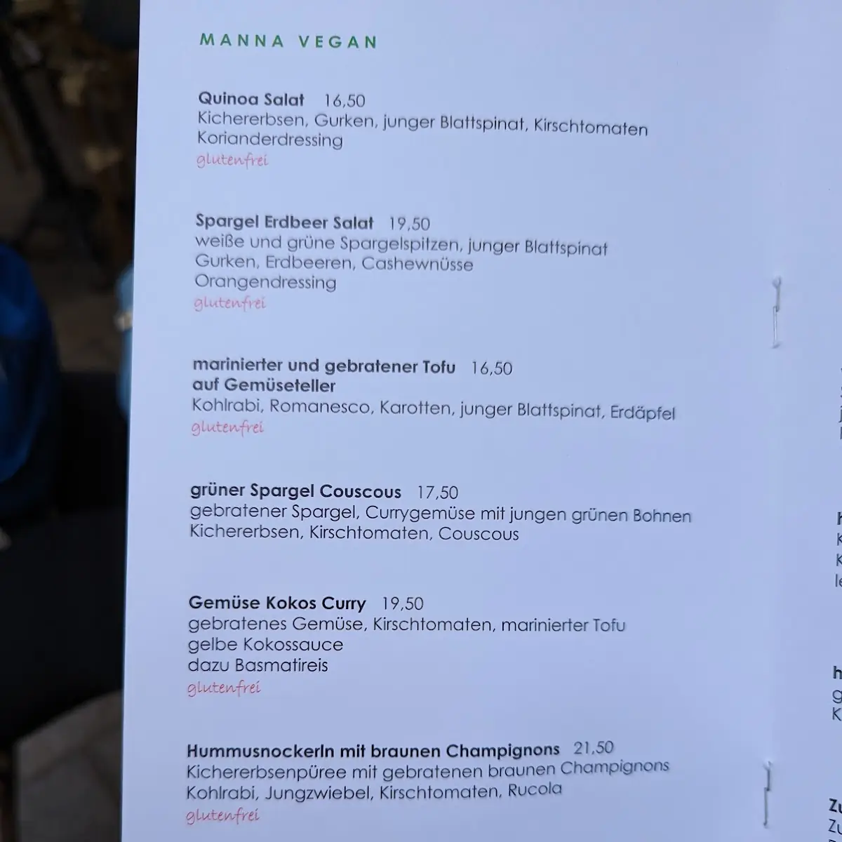Speisekarte photo 5